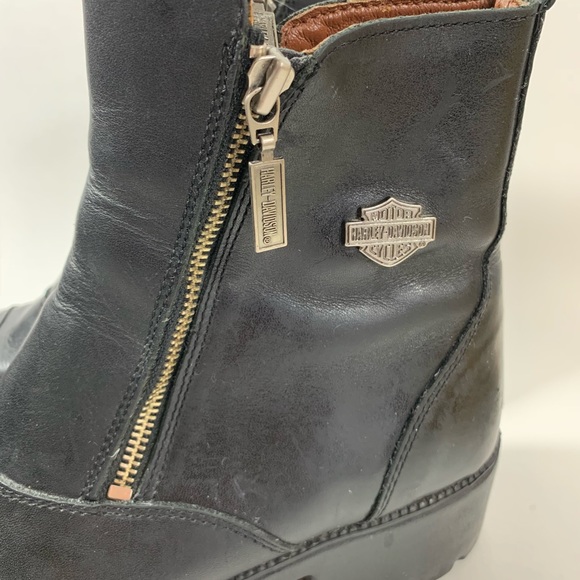 Harley Davidson Motorcycle Boots Size 10 Leather - Picture 4 of 9